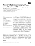 Báo cáo khoa học: Structural and functional consequences of single amino acid substitutions in the pyrimidine base binding pocket of Escherichia coli CMP kinase