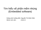 Tìm hiểu về phần mềm nhúng(Embedded software)