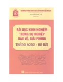 Bài học kinh nghiệm trong sự nghiệp bảo vệ, giải phóng Thăng Long - Hà Nội