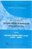 Báo cáo tổng kết chương trình điều tra nghiên cứu biển cấp nhà nước 1997 -2000 (tập 2)