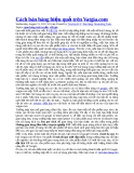 Cách bán hàng hiệu quả trên Vatgia