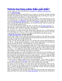 Website bán hàng online hiệu quả nhất
