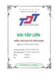 Bài tập lớn môn matlad và ứng dụng