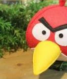 Ngộ nghĩnh chú chim Angry Bird nhồi bông mẹ làm cho bé