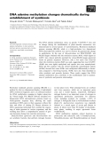 Báo cáo khoa học: DNA adenine methylation changes dramatically during establishment of symbiosis