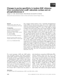 Báo cáo khoa học: Changes in purine speciﬁcity in tandem GAF chimeras from cyanobacterial cyaB1 adenylate cyclase and rat phosphodiesterase 2