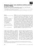 Báo cáo khoa học: Modulation of Ca2+ entry and plasma membrane potential by human TRPM4b