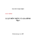 Giáo trình Luật hôn nhân và gia đình: Tập 1 - Nguyễn Ngọc Điện