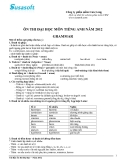 ÔN THI ĐẠI HỌC MÔN TIẾNG ANH NĂM 2012 GRAMMAR