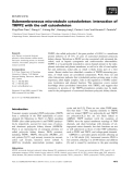 Báo cáo khoa học: Submembraneous microtubule cytoskeleton: interaction of TRPP2 with the cell cytoskeleton