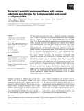 Báo cáo khoa học: Bacterial b-peptidyl aminopeptidases with unique substrate speciﬁcities for b-oligopeptides and mixed b,a-oligopeptides