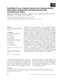 Báo cáo khoa học: Fowlicidin-3 is an a-helical cationic host defense peptide with potent antibacterial and lipopolysaccharideneutralizing activities