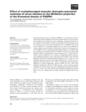 Báo cáo khoa học: Effect of oculopharyngeal muscular dystrophy-associated extension of seven alanines on the ﬁbrillation properties of the N-terminal domain of PABPN1