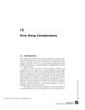 Drive Sizing Considerations