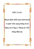 TIỂU LUẬN:  Hoạch định chiến lược kinh doanh và phát triển mạng thông tin di động của Công ty Thông tin Viễn thông Điện lực