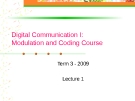 Digital Communication I: Modulation and Coding Course-Lecture 1