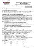ĐỀ THI THỬ TUYỂN SINH ĐẠI HỌC NĂM 2012 Môn: HÓA HỌC; Khối A, B - Mã đề thi 2012 DDD