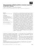 Báo cáo khoa học: Characterization of N-glycosylation consensus sequences in the Kv3.1 channel