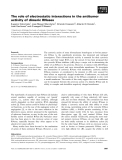 Báo cáo khoa học: The role of electrostatic interactions in the antitumor activity of dimeric RNases