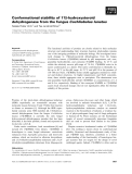 Báo cáo khoa học: Conformational stability of 17b-hydroxysteroid dehydrogenase from the fungus Cochliobolus lunatus
