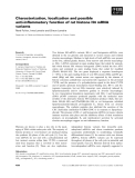 Báo cáo khoa học: Characterization, localization and possible anti-inﬂammatory function of rat histone H4 mRNA variants