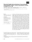 Báo cáo khoa học: Structural insights into mechanisms of non-nucleoside drug resistance for HIV-1 reverse transcriptases mutated at codons 101 or 138