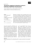 Báo cáo khoa học: Therapeutic targeting of molecules involved in leukocyte–endothelial cell interactions