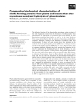 Báo cáo khoa học: Comparative biochemical characterization of nitrile-forming proteins from plants and insects that alter myrosinase-catalysed hydrolysis of glucosinolatesk