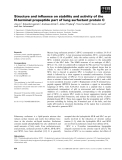 Báo cáo khoa học: Structure and inﬂuence on stability and activity of the N-terminal propeptide part of lung surfactant protein C