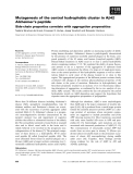 Báo cáo khoa học: Mutagenesis of the central hydrophobic cluster in Ab42 Alzheimer’s peptide Side-chain properties correlate with aggregation propensities