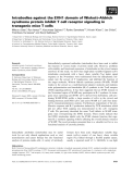 Báo cáo khoa học: Intrabodies against the EVH1 domain of Wiskott–Aldrich syndrome protein inhibit T cell receptor signaling in transgenic mice T cells