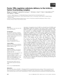Báo cáo khoa học: Factor VIIIa regulates substrate delivery to the intrinsic factor X-activating complex