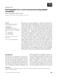 Báo cáo khoa học:  Neuropeptide S as a novel arousal promoting peptide transmitter