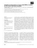 Báo cáo khoa học: Catalytic transformations of supercoiled DNA as studied by ﬂow linear dichroism technique