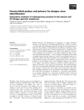 Báo cáo khoa học: Human-blind probes and primers for dengue virus identiﬁcation Exhaustive analysis of subsequences present in the human and 83 dengue genome sequences