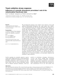 Báo cáo khoa học: Yeast oxidative stress response Inﬂuences of cytosolic thioredoxin peroxidase I and of the mitochondrial functional state