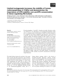 Báo cáo khoa học: Limited mutagenesis increases the stability of human carboxypeptidase U (TAFIa) and demonstrates the importance of CPU stability over proCPU concentration in down-regulating ﬁbrinolysis
