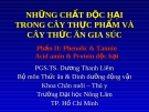 Phần II: Phenolic & Tannin Acid amin & Protein độc hại