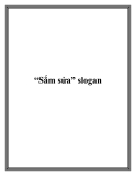 “Sắm sửa” slogan