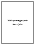 Bài học sự nghiệp từ Steve Jobs