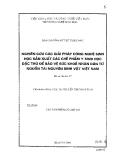 Nghiên cứu các giải pháp công nghệ sinh học sản xuất các chế phẩm sinh y học đặc thù để bảo vệ sức khỏe nhân dân từ nguồn tài nguyên sinh vật Việt Nam