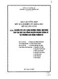 Nghiên cứu chương trình, nội dung đào tạo bậc cao đẳng chuyên ngành thống kê tại trường cao đẳng thống kê