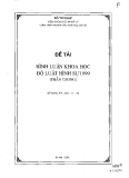 Công trình nghiên cứu khoa học cấp Bộ: Bình luận khoa học Bộ Luật Hình sự 1999 (Phần chung)