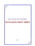 Đề cương ôn tập môn ngân hàng phát triển