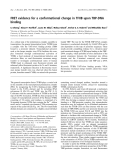 Báo cáo khóa học: FRET evidence for a conformational change in TFIIB upon TBP-DNA binding