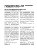 Báo cáo khóa học: Stimulation-dependent recruitment of cytosolic phospholipase A2-a to EA.hy.926 endothelial cell membranes leads to calcium-independent association