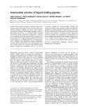 Báo cáo khóa học:  Antimicrobial activities of heparin-binding peptides