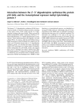 Báo cáo khóa học:  Interaction between the 2¢)5¢ oligoadenylate synthetase-like protein p59 OASL and the transcriptional repressor methyl CpG-binding protein 1