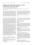 Báo cáo khoa học: Puriﬁcation and structural study of the b form of human cAMP-dependent protein kinase inhibitor