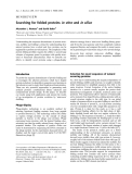 Báo cáo khoa học: Searching for folded proteins in vitro and in silico